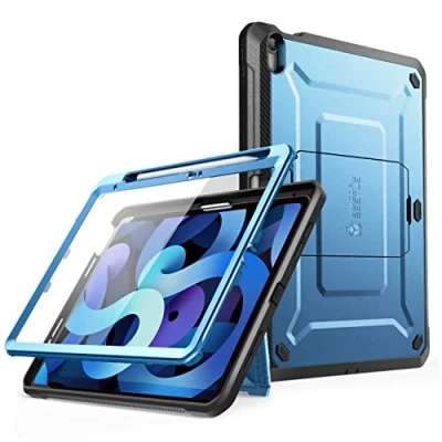Bild av SUPCASE Fodral Kompatibel med iPad 10:e generationen 2022 10,9 tum, Robust för 10.9 2022, Inbyggt Skärmskydd, Pennhållare och Stöd, Stötsäkert Hållbart Skydd (Blå)
