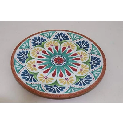 Bild av APS 84685 tallrik &quot;Arabesque&quot;, melamin 26,5 cm diameter, höjd 2 cm, interiör: Spansk design, utomhusdekor: terrakottaoptik
