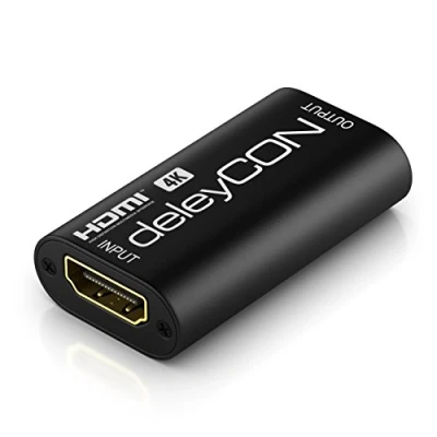 Bild av deleyCON HDMI Repeater Signalförstärkare 1080p till 35m 4K 18m HDCP 3D Kvinna Svart