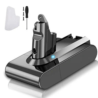 Bild av AIMAX 4 600 mAh V6 batteri för Dyson ersättningsbatteri kompatibel med Animal Absolute SV03 SV04 SV05 SV06 SV07 SV09 DC58 DC59 DC61 DC62 DC72 DC74 dammsugare handdammsugare, 21,6 V