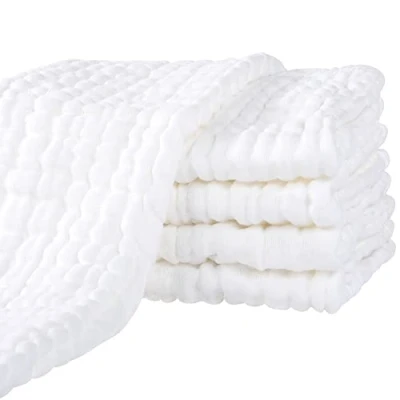 Bild av Yoofoss Muslin fyrkanter stora baby muslindukar 70 x cm badhandduk 100 % bomull absorberande och mjuk 5 pack