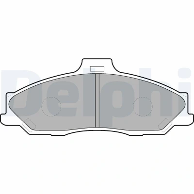Bild av DELPHI LP1555 Jeu de plaquettes frein avec indicateur d&#039;usure tôle anti bruit accessoires FORD: Ranger Mk2, MAZDA: BT 50 Pick up