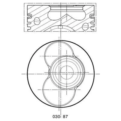 Bild av Kolv MAHLE 030 87 02