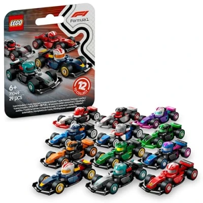 Bild av LEGO F1 racerbilar att samla Byggset med fordon för barn, coola bilmodeller, Rolig present till pojkar och flickor från 6 år som gillar kreativ lek 71049