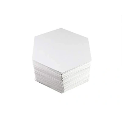 Bild av Apostrophe Games Blanko Hexagon spelkort (matt finish) 83 mm x 95 mm, 120 blanka kort, brädspelkort