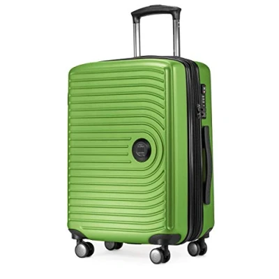 Bild av HAUPTSTADTKOFFER Mitte handbagage 55x40x23, TSA, 4 hjul, resväska, resväska med hårda skal, rullväska, kabinbagage äppelgrön