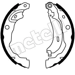 Bild av METELLI 53 0753 Mâchoires De Frein 228,6mm 42mm RENAULT: Clio V 3/5 portes, Captur II