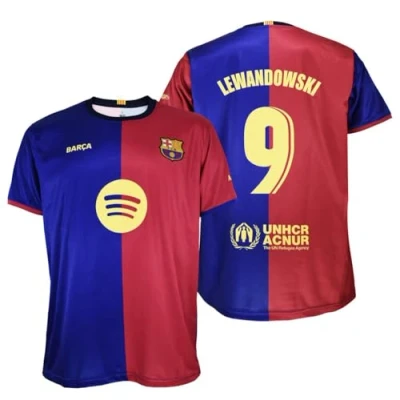 Bild av FC Barcelona T shirt för vuxna 1:a laget 2425, officiell replika Lewandowski