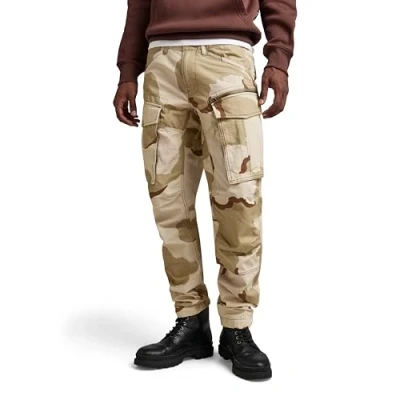 Bild av G STAR RAW herr Rovic Zip 3D rak avsmalnande byxa Byxor, Flerfärgad (Dk Brick Desert Camo D326 d935), 32W / 32L