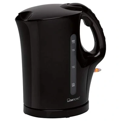 Bild av Kettle ya Clatronic 1.7 L yenye kuzima kiotomatiki na kwa mikono kichujio cha chokaa kinachoweza kutolewa max. Watts 2200 WK 3819 nyeusi