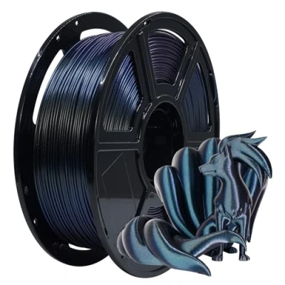 Bild av FLASHFORGE PETG filament med hög hastighet 1,75 mm, uppdaterad starkare slagmotstånd 3D skrivarfilament, 1 kg (2,2 pund) spoledimensionell noggrannhet +/ 0,02 passar de flesta FDM skrivare (bränt