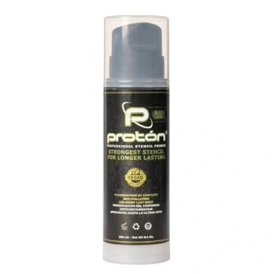 Bild av Svart etikett Proton Professional Stencil First AIRLESS SYSTEM 250 ml/8,5 oz. Gel överföring tatueringar maximal vidhäftning. tatuering