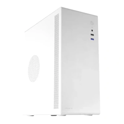 Bild av Tacens NOVAX, Ultrakompakt Micro ATX PC hölje, ultrastark design i metall, 1 x 80 mm bakfläkt, minitornfodral med stor intern kapacitet, vit