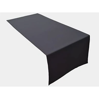 Bild av Högkvalitativ bordslöpare bordslinne av 100% bomull kollektion koncept, färg och storlek valbar (bordslöpare 30 x 100 cm, antracit)