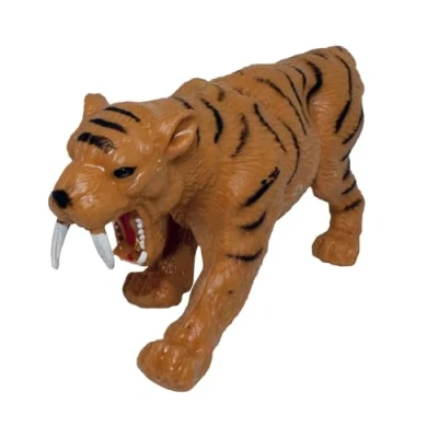 Bild av Rep Pals Sabertooth Tiger, Stretchig leksak från Deluxebase. Superstretchiga djurrepliker som känns äkta, perfekt för barn