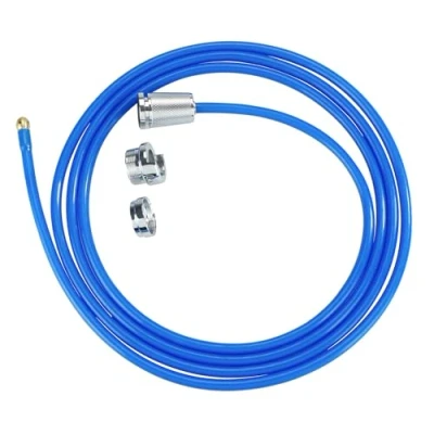Bild av Rengöringsmod. Power rörfri twister högtryck avloppsrenare med mässingsmunstycke Easy Clip system för dräneringsrör 3 x 250 cm blå