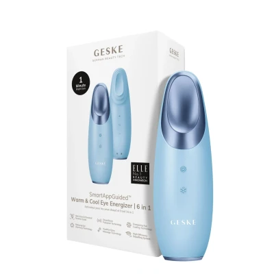 Bild av GESKE SmartAppGuided™ Warm &amp; Cool Eye Energizer 6 i 1 Ögonmassager Massageapparat mot mörka ringar Ta bort ögonpåsar och hängande ögonlock Elektrisk ögonmassage