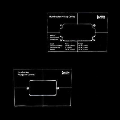 Bild av Dopro akryl Humbucker pickup routing mall mallar 2 st hela set