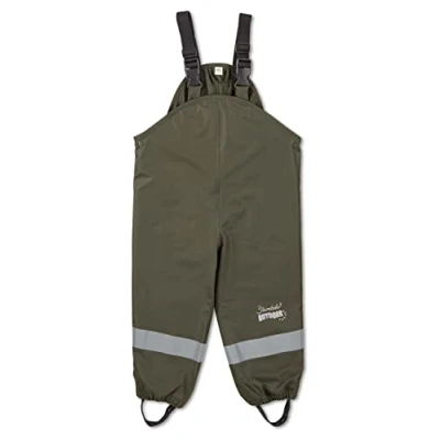 Bild av Sterntaler Unisex barn regnbyxor ofodrade regnbyxor, Mörkgrön, 128