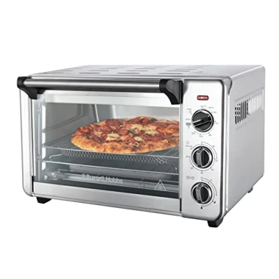 Bild av Russell Hobbs 5 i 1 varmluftsfritös, ugn, grill, brödrost, värmande funktion, 22.8l, timer, pizza upp till 30cm, inkl. friteringskorg, bakplåt, grillgaller, Express Airfry Mini Oven 26680 56
