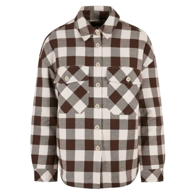 Bild av Urban Classics Langarm Skjorta, Storlek: 4XL, Pink brown