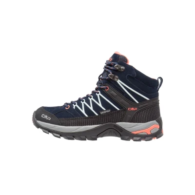 Bild av CMP Rigel MID Trekking Shoes WP Hikingskor, Storlek: 36, Blue/giada/peach Skinn/syntet