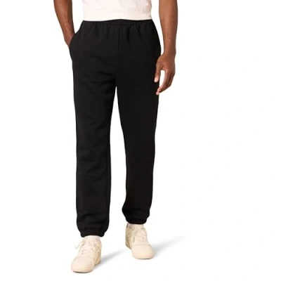 Bild av Amazon Essentials Men&#039;s Sweatpants i fleece med sluten botten (finns Big &amp; Tall), Svart, XXL