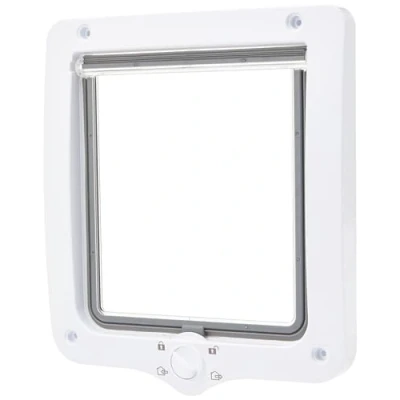 Bild av Trixie 4 Way cat flap XXL with tunnel 24 x 28 cm white