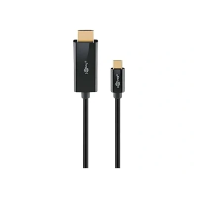 Bild av goobay USB C till HDMI 2.0 kabel guldpläterade kontakter, Ultra HD upplösningar upp 4K @ 60 Hz, adapter för bärbar dator, PS5, Xbox, Apple TV 4K, tillbehör 3 m 75698