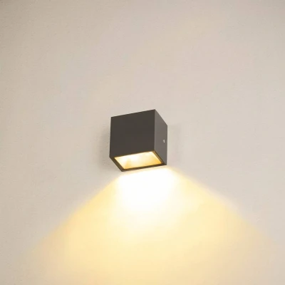 Bild av SLV Sitra Single LED utomhusvägglampa ned antracit