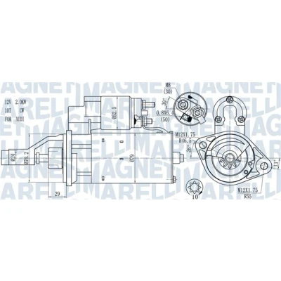 Bild av Startmotor MAGNETI MARELLI 063721114010