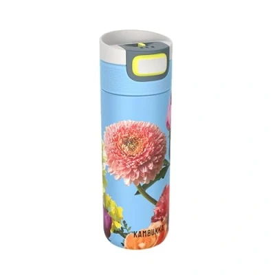 Bild av KAMBUKKA Isolerad resemugg (500 ml) Läckagesäker termos: Snapclean® Technology Perfekt för varma och kalla drycker Halkfri botten Rostfritt stål ETNA Morning Glory Model