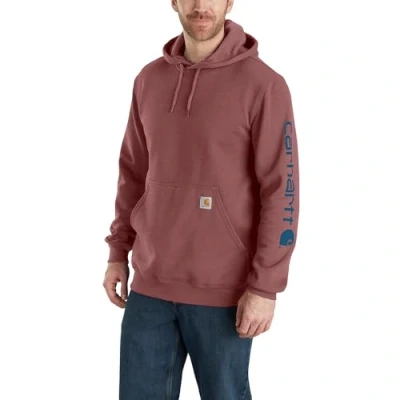 Bild av Carhartt Herr bred, medeltung logotypgrafik på ärmarna sweatshirt, Äppelsmör Heather, XS