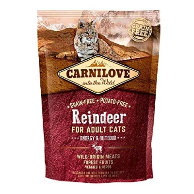Bild av Carnilove 512263 torr katt mat vuxen ren 400 g för katter (vuxen, ren, g, alla raser)