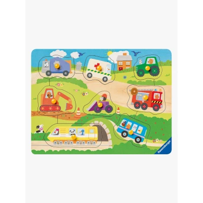 Bild av Ravensburger Knoppussel Favoritfordon 8 Bitar