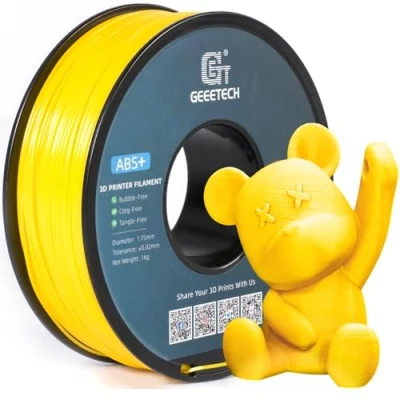Bild av Geeetech 3D skrivare ABS filament 1,75 mm gul, utskriftsfilament 1 kg spole.