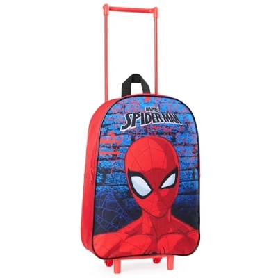 Bild av Marvel Spiderman barnresväska, vikbar vagnväska 39 cm x 27 10 cm, Röd, One Size, Modern