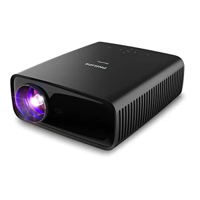 Bild av Philips NeoPix 320 True Full HD 1 080p projektor, intelligenta funktioner, förinstallerade appar, mediaspelare, dualband WLAN, Bluetooth och kraftfullt 2.1 ljudsystem, svart