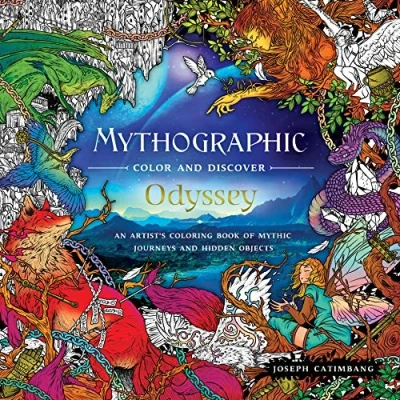Bild av Mythographic Color and Discover: Odyssey: An Artist&#039;s Coloring Book of Mythic Journeys Hidden Objects