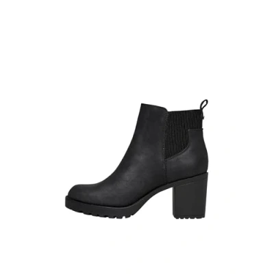 Bild av ONLY Women Chelsea Boots with Heel Ankle Shoes Bootie without Closure ONLBARBARA, Color:Black, Size:38 EU