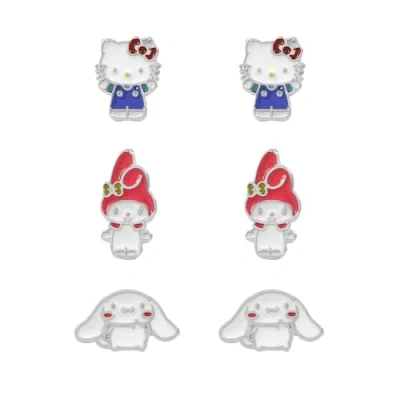 Bild av Barn EUROSWAN Hello Kitty flickor mix and Match blandade stiftörhängen set, En storlek, Metall, Ingen ädelsten