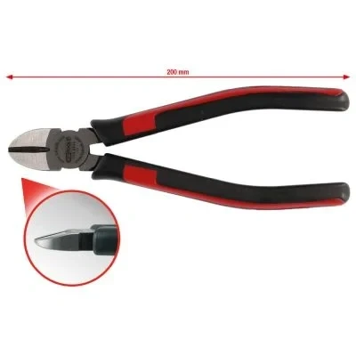 Bild av KS TOOLS 115.2233 Pince coupante de côté 22, 200 avec fonction coupe