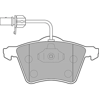 Bild av DELPHI LP1529 Jeu de plaquettes frein contact signal d&#039;usure inclus avec tôle anti bruit sans accessoires VOLKSWAGEN: Transporter 4