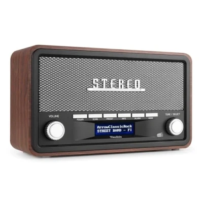 Bild av radio DAB Audizio Foggia Bluetooth och alarm retro DAB+ med Bärbar stereoradio larm 50W Peak effekt