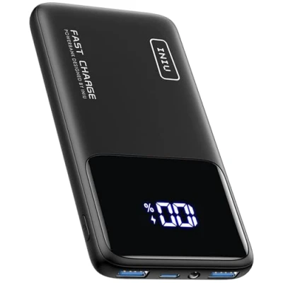 Bild av INIU Powerbank, Snabbladdande 10000mAh Bärbar Laddare, 22.5W externt Batteri PD3.0 QC4.0, Powerbank USB C in &amp; out Ultratunt Batteripaket för iPhone 16 15 14 13 12 Pro Max iPad Samsung Huawei etc