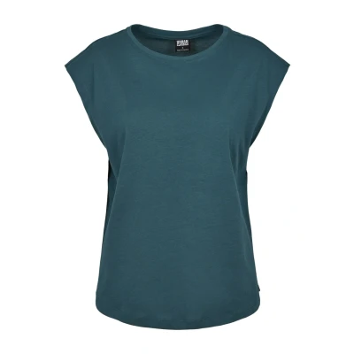 Bild av Urban Classics Ladies Basic Shaped TEE Tshirt bas, Storlek: 4XL, Teal