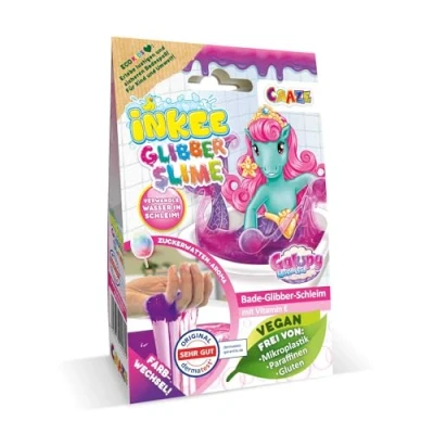 Bild av INKEE Galupy Mermaid Slime för badkar lila sockervaddsdoft förvandlar vatten till slem, ändrar färg 25 liter