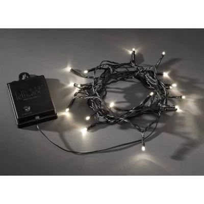 Bild av Konstsmide 3724 100 mikroljuskedja utomhus batteridriven antal glödlampor 40 LED varmvit