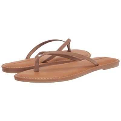 Bild av Amazon Essentials stringsandal för kvinnor, Mörkbrunt, 8 US