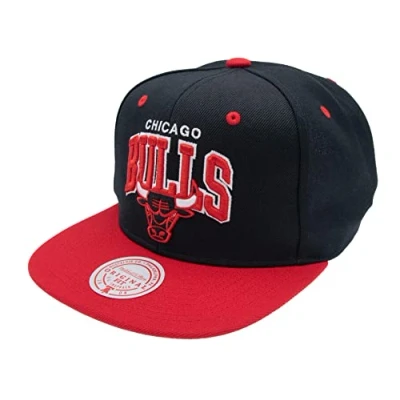 Bild av Mitchell &amp; Ness Snapback Team Arch NBA Chicago Bulls, blk/röd, svart röd, one size